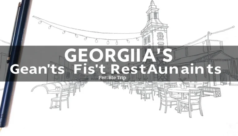 GEORGIA'S BEST RESTAURANTS: CULINARY DESTINATIONS WORTH THE TRIP